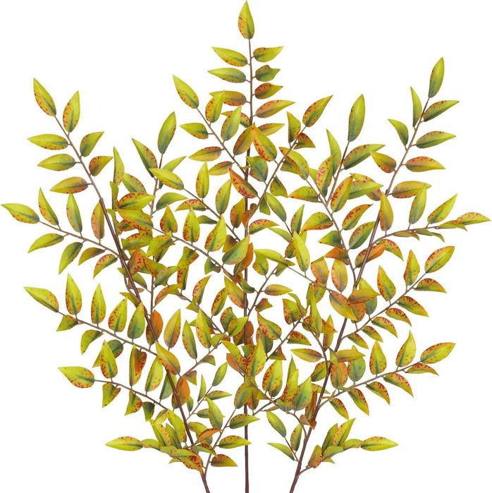 Nowa gałązka / jesienna / ozdoba / liście / sztuczne / 3szt / A2373-a!