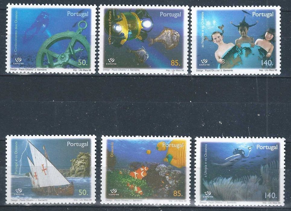 Selos Portugal 1998, Mundifil No. 2507 / 2512 MNH