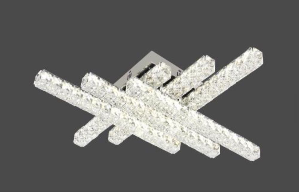 Люстра led з кришталем