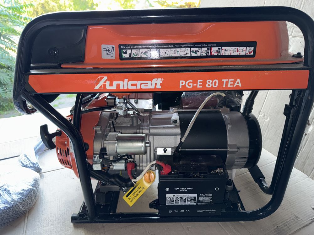 Трифазний бензиновий генератор PG-E 80 TEA UNICRAFT