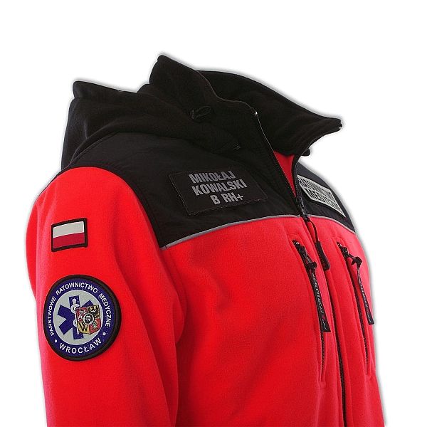 Polar ratowniczy North-Wind PRM-23 FLUO z kapturem oraz kompletem embl