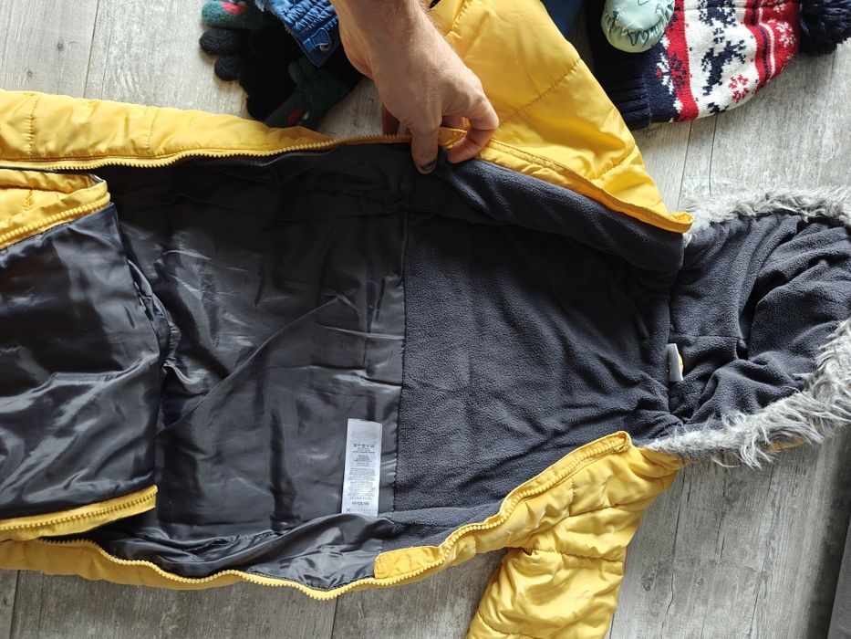 Kurtka zimowa kombinezon dla chłopca chłopięcy i gratis