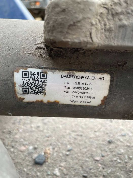 Оригінальний задній міст VW Crafter 52:11 Mercedes Sprinter 515