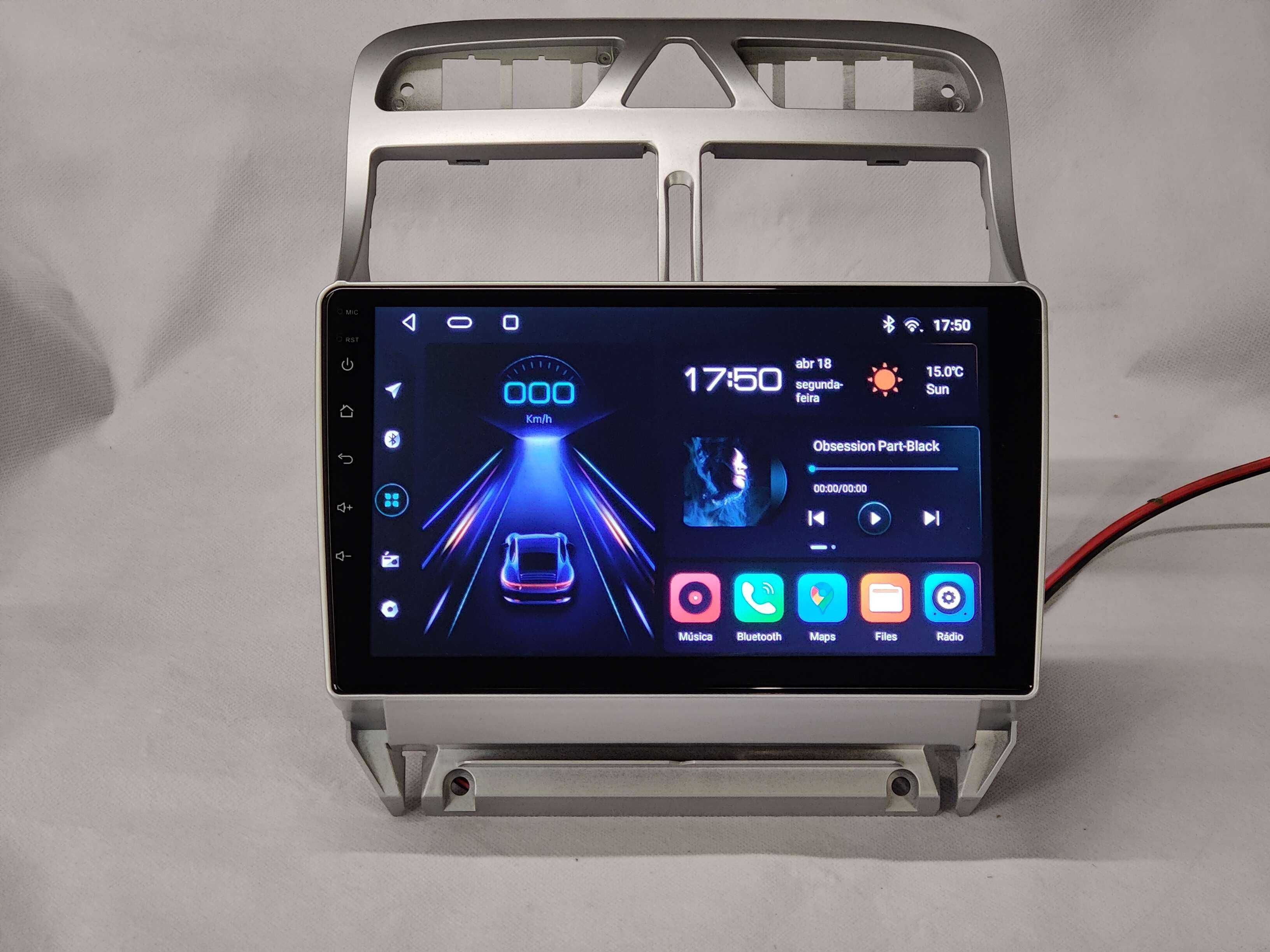 Rádio PEUGEOT 307 - Android – 2 DIN GPS WIFI Carplay - Novo Garantia
