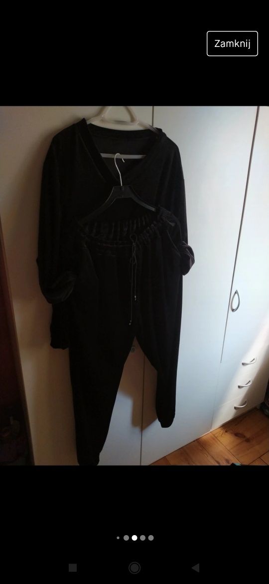 Dresy welur PLUS SIZE komplet
