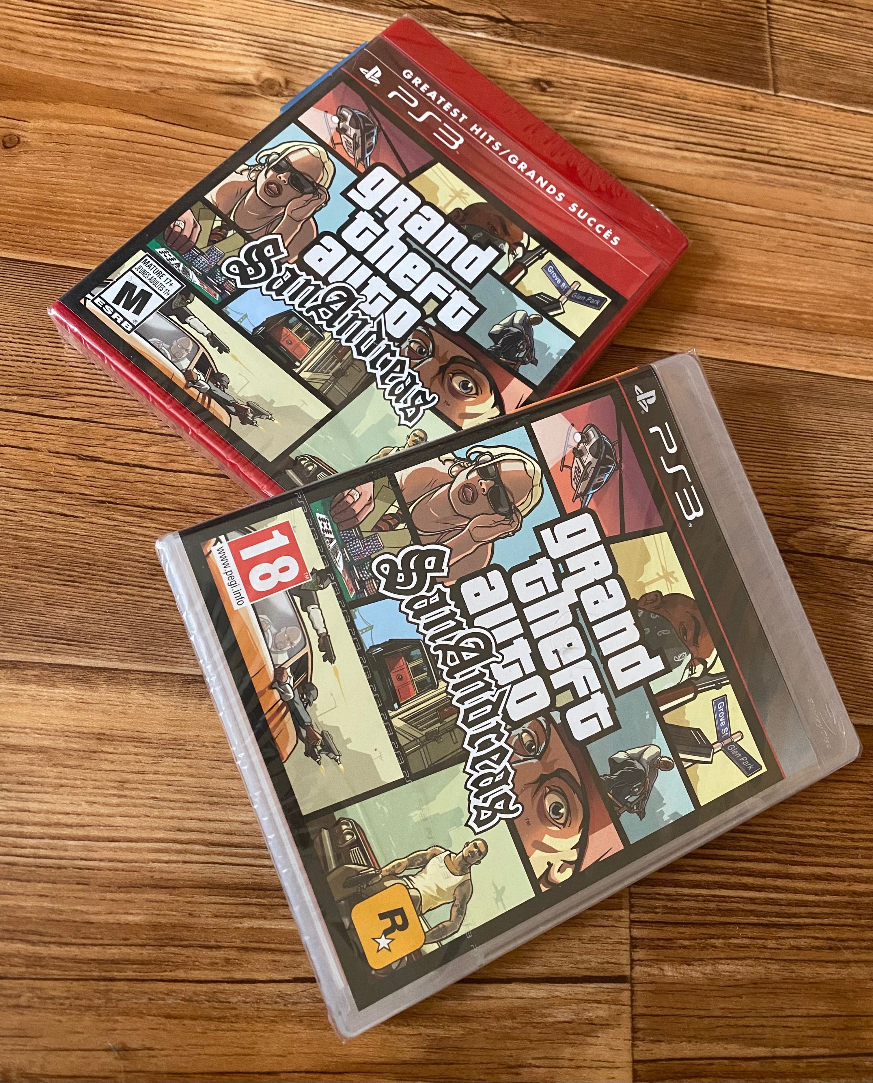 Sony PS3: Silent Hill, GTA San Andreas, FEAR3, The Godfather 2.