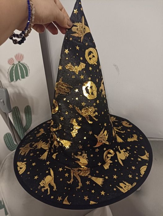 Czapka czarownicy,nowa,przebranie haloween