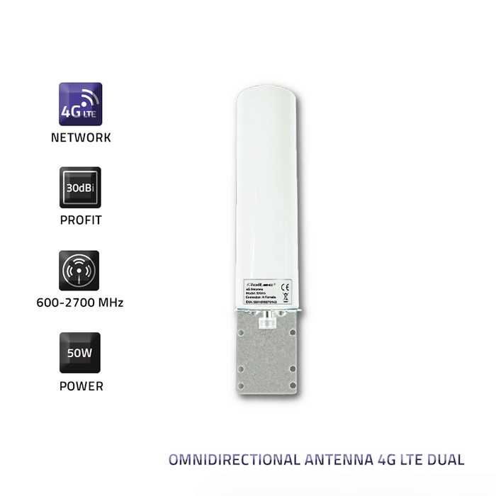 Antena Qoltec 57014 wewnętrzno-zewnętrzna 4G LTE