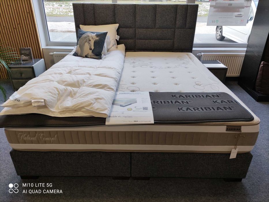 Łóżko kontynentalne 180x200 - boxspring