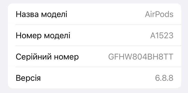 Наушники AirPods 1 покоління