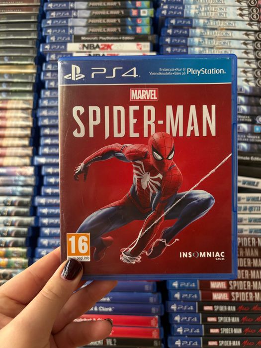 Гра  Spider-Man на ps4, диск з грою на пс 4, ліцензія