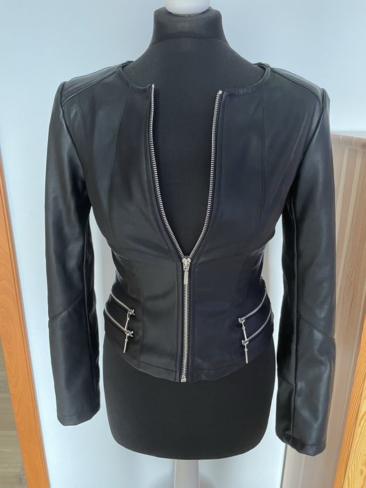 Kurtka ze sztucznej skóry