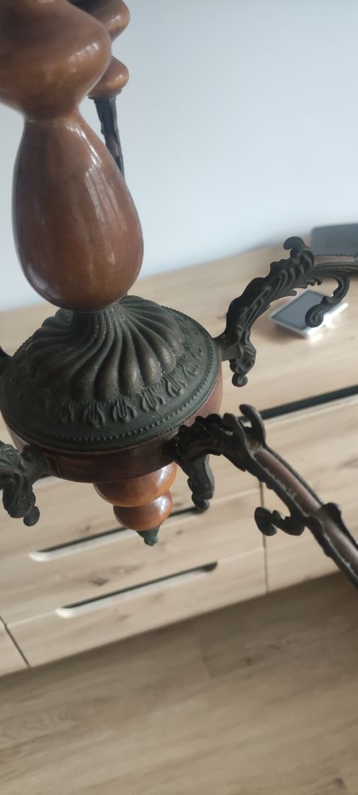 Lampa żyrandol lata 70