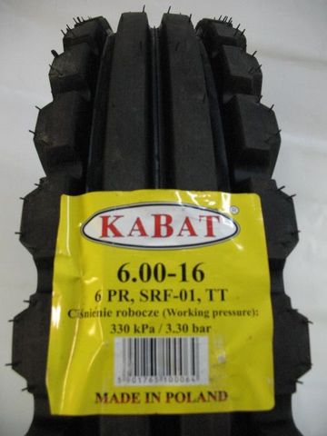 Opony 6.00 - 16 rolnicze przód KABAT URSUS C330, C360, T25 6,00 - 16