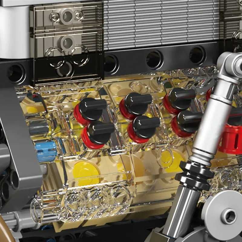 Конструктор «Двигун BGT W16» Mould king 10131 (ABS, 952 деталі)