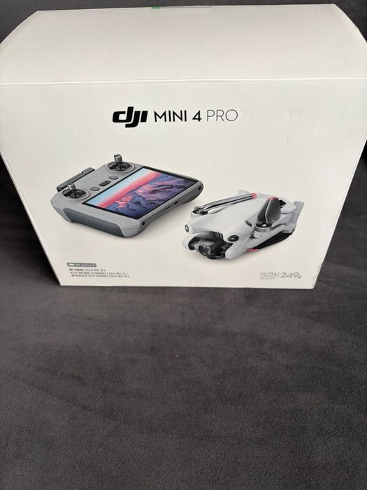 DJI mini 4 Pro Nowy nieaktywowany 3 baterie Fly more combo +akcesoria