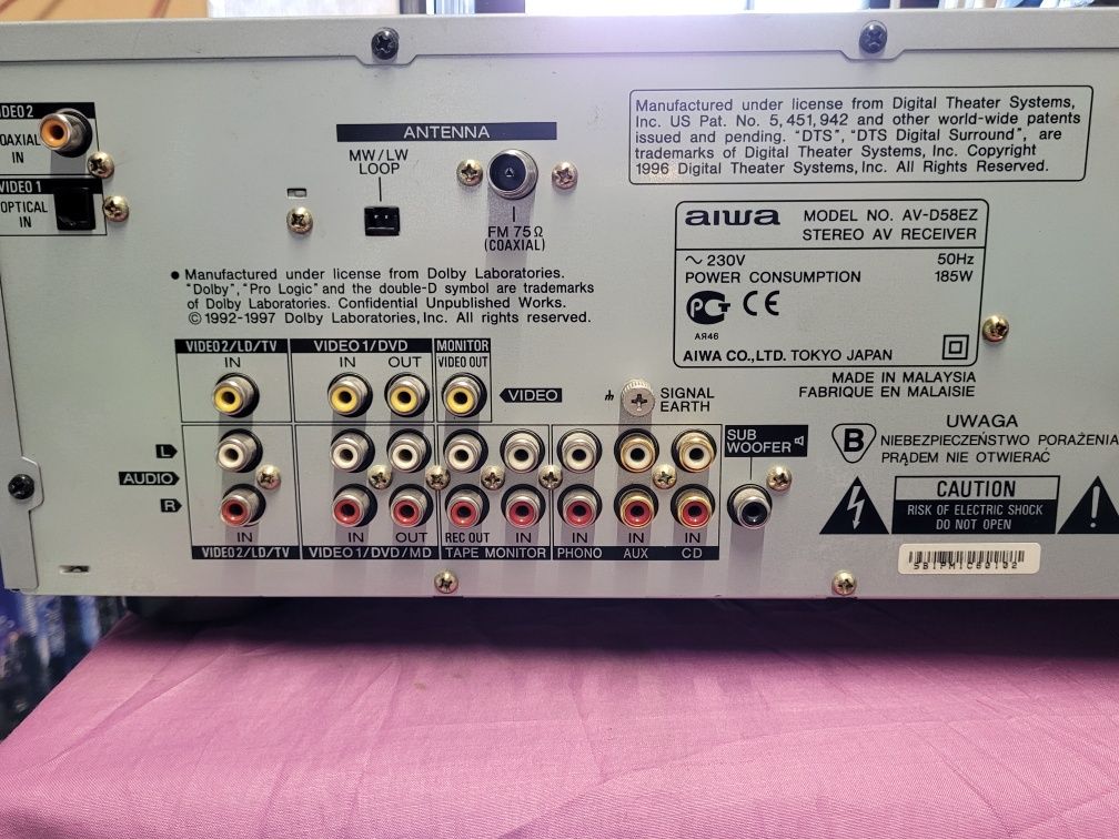 Amplituner Aiwa 5.1 Av-D58ez