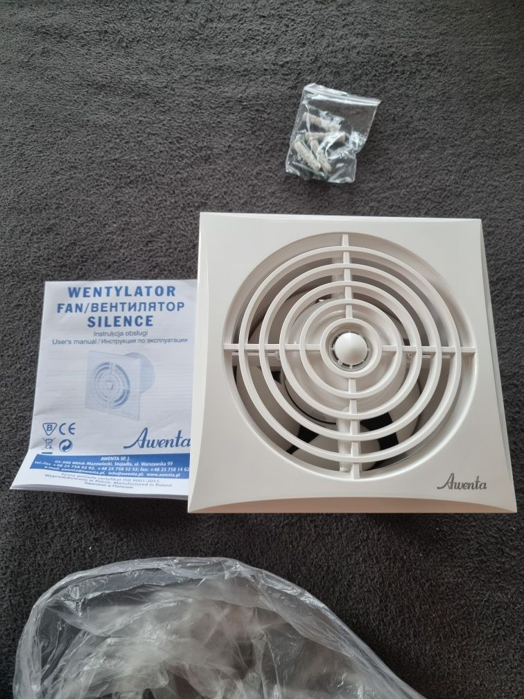 Wentylator nowy Awenta Silence WZ125 ø125 6W 32 dB 145 m³/h