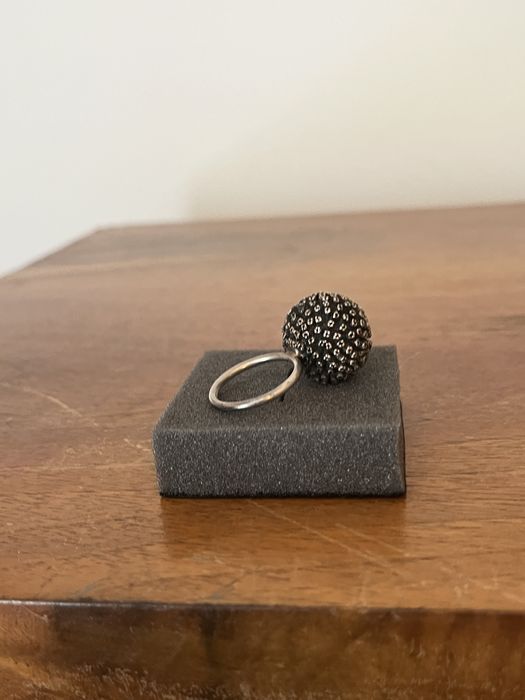 Pierscionek srebrny/owoce guzikowca/ jubilerska 15