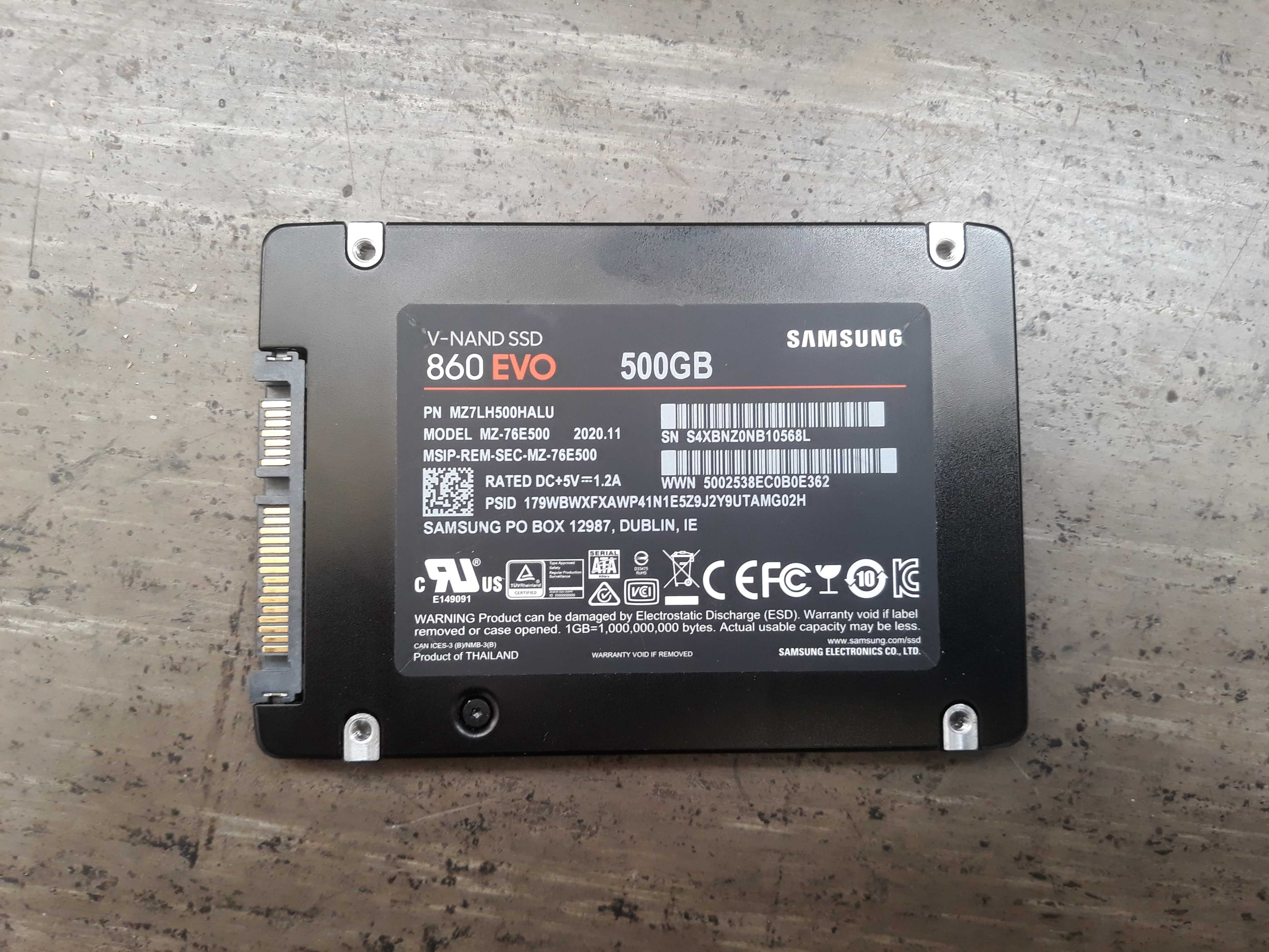 Samsung 860 Evo 500gb