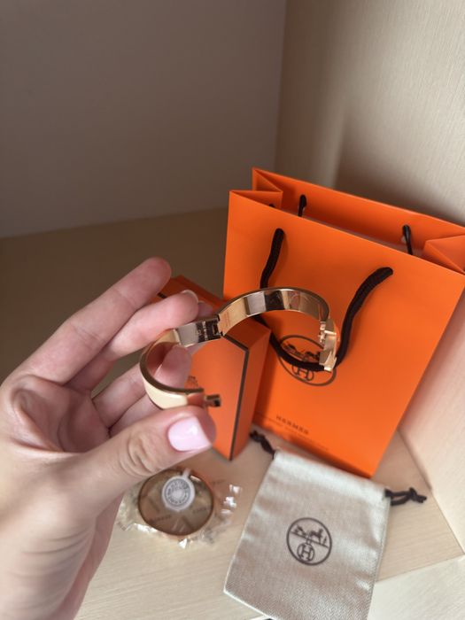 Браслет Hermes,світлий,металевий