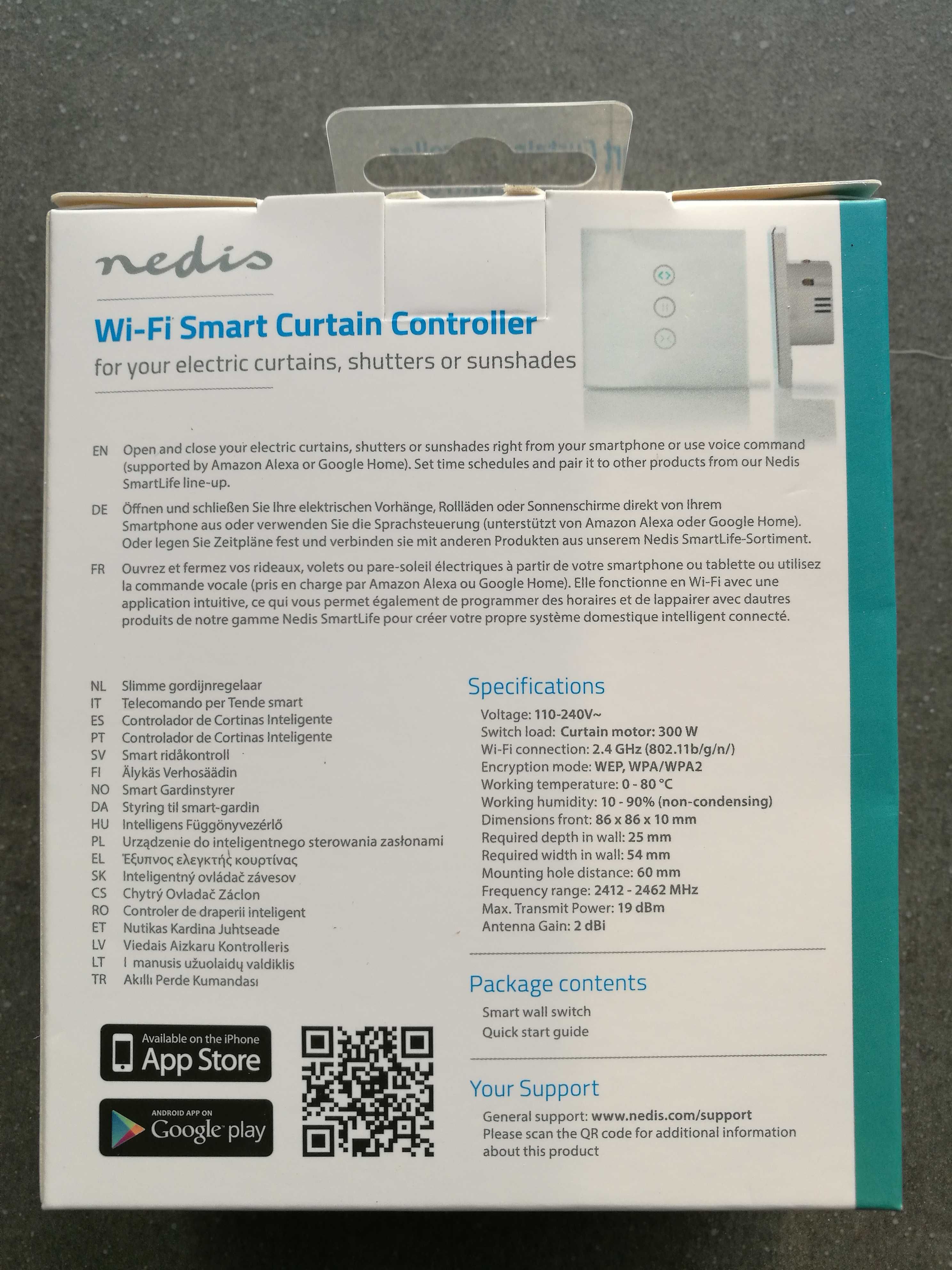 Interruptor Touch Wifi Nedis SmartLife Novo! IOT