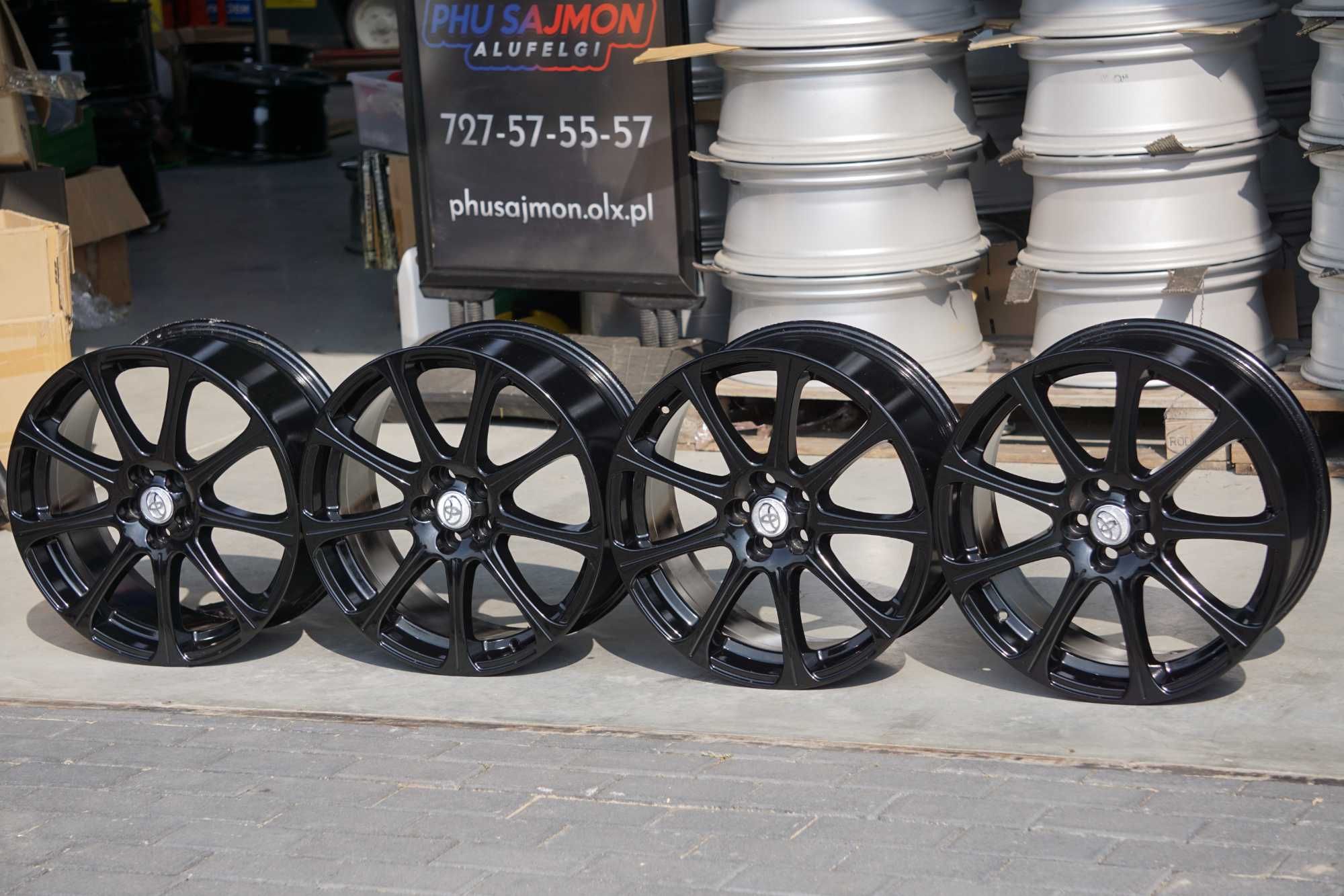 Alufgi oryginał Toyota 5x100 7,5Jx18 et45 cb54mm czarna perła