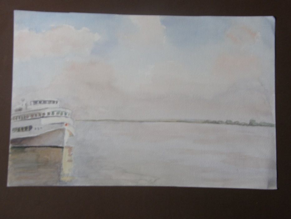 Морской пейзаж СССР Художник Батюшков В. (1894г.р) 4-А