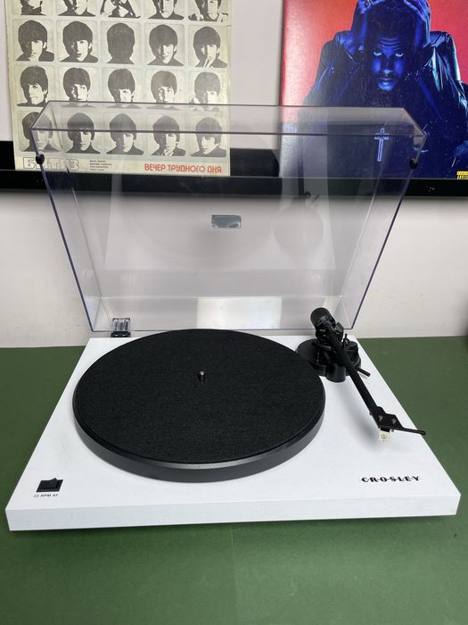 Програвач вінілу, виниловый проигрыватель Crosley C6 White