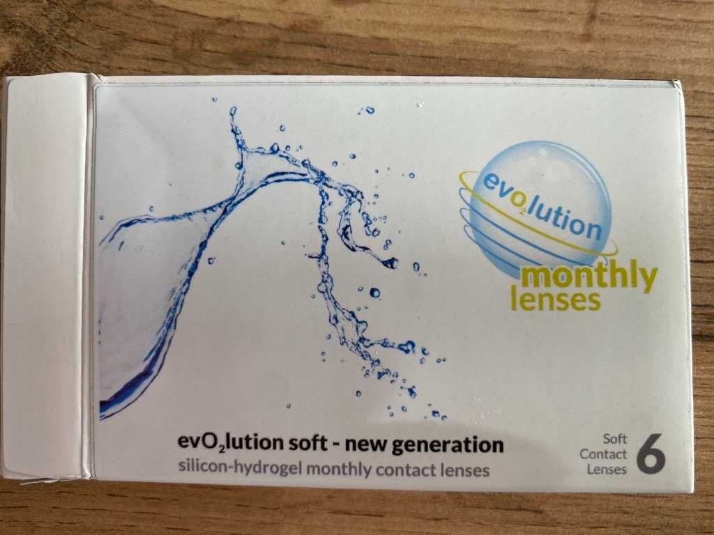 Soczewki Kontaktowe Evolution, miesięczne,-1,25, krzywizna 8,3 5 sztuk