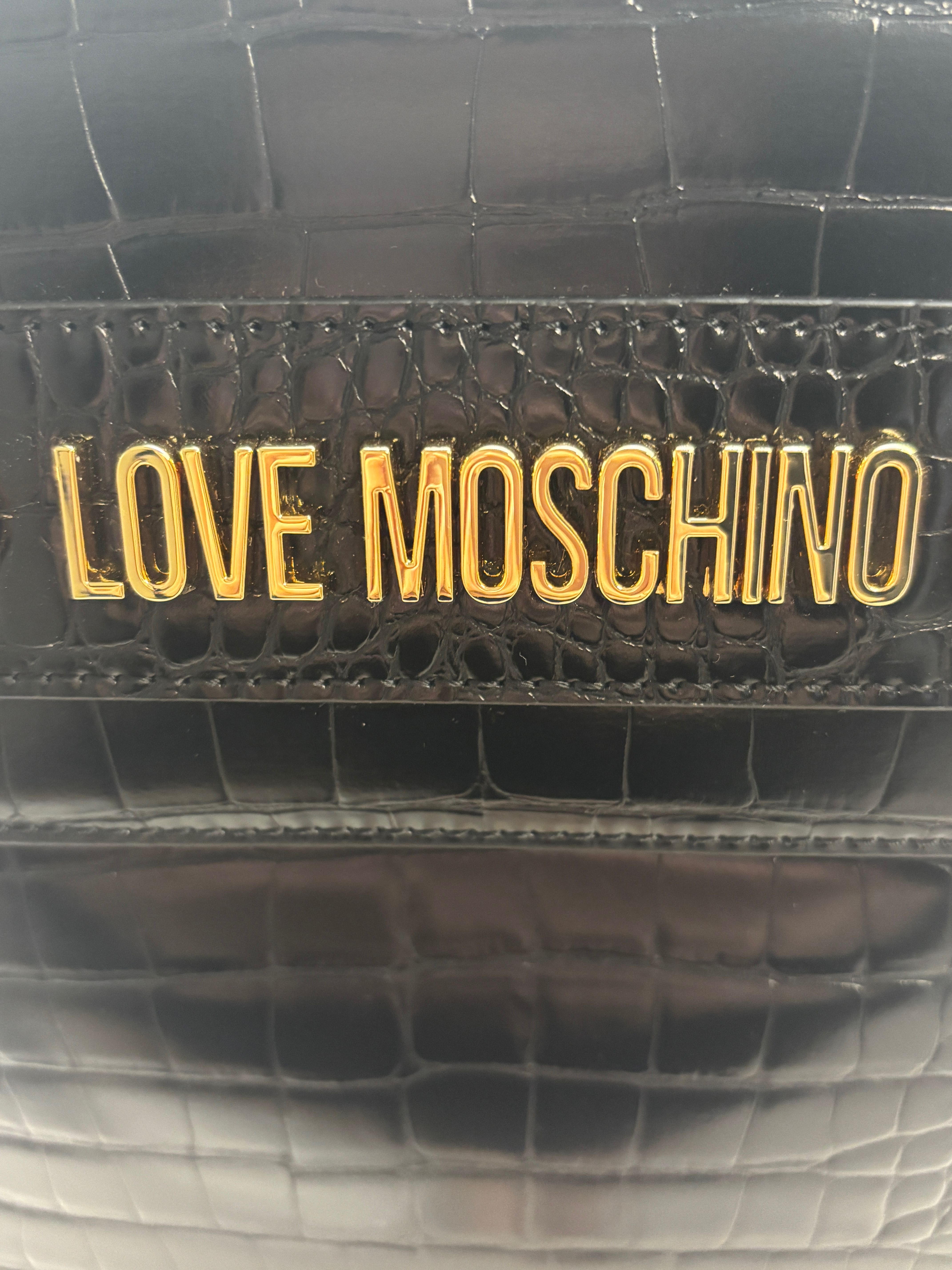 Love Moschino czarny plecak nowy z metkami