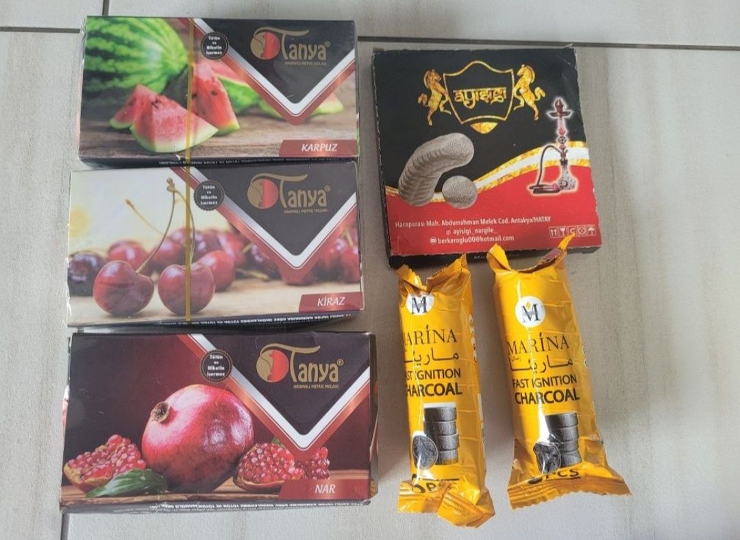 Zestaw Shisha Szisza Nargile fajka wodna dodatki Nowa!!!