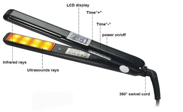 Ультразвуковий утюжок для лікування волосся Ultrasonic Professional