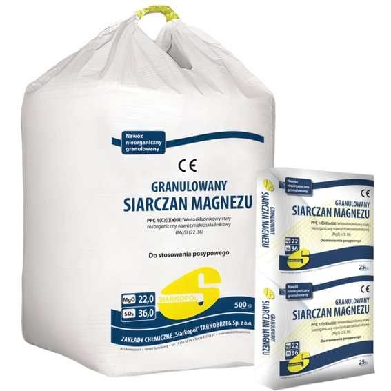 Granulowany Siarczan Magnezu worek 25/500 kg