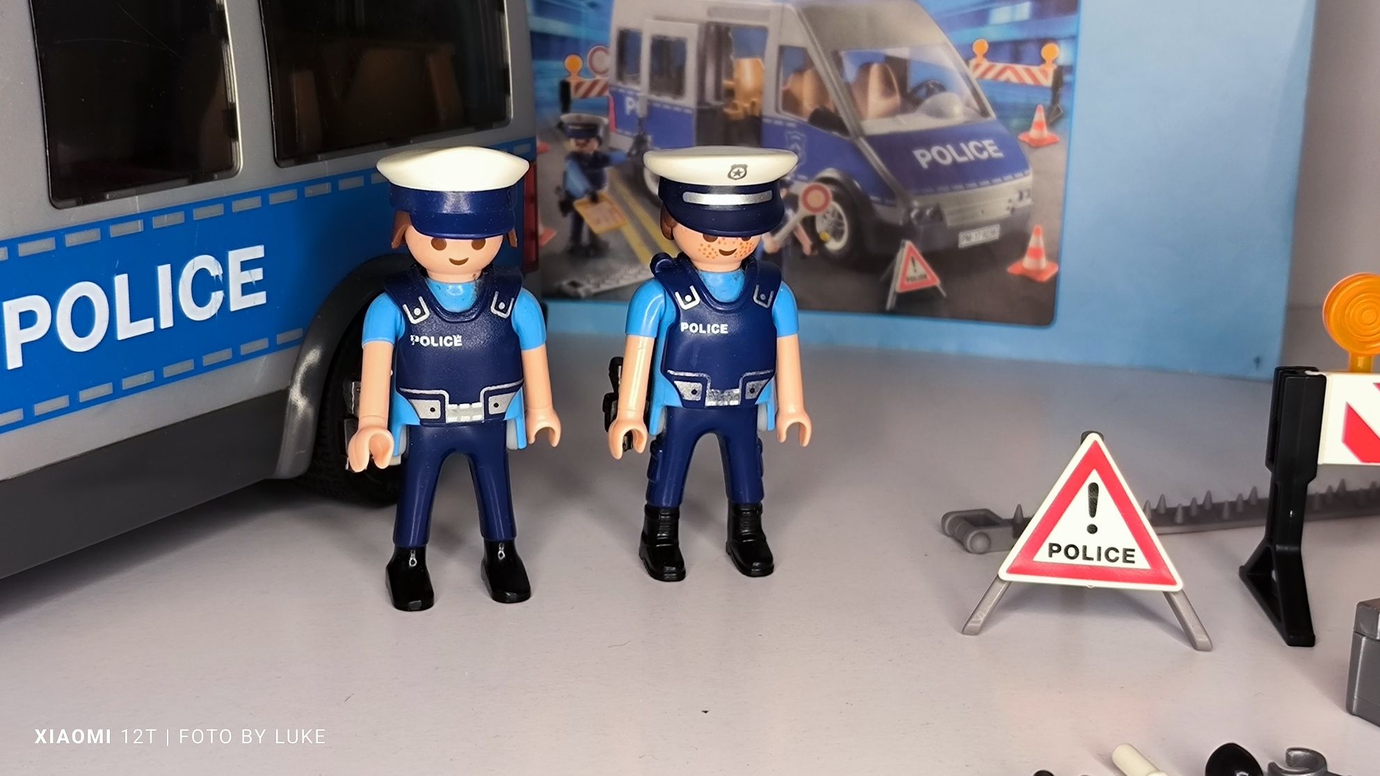 Playmobil zestaw 9236 van policyjny blokada drogowa