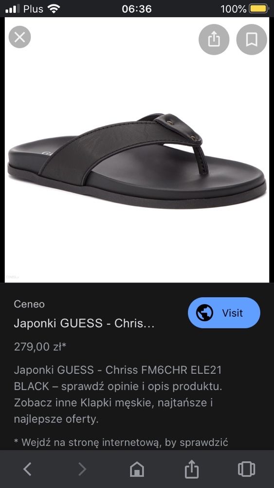 Japonki GUESS - Chriss FM6CHR ELE21 BLACK