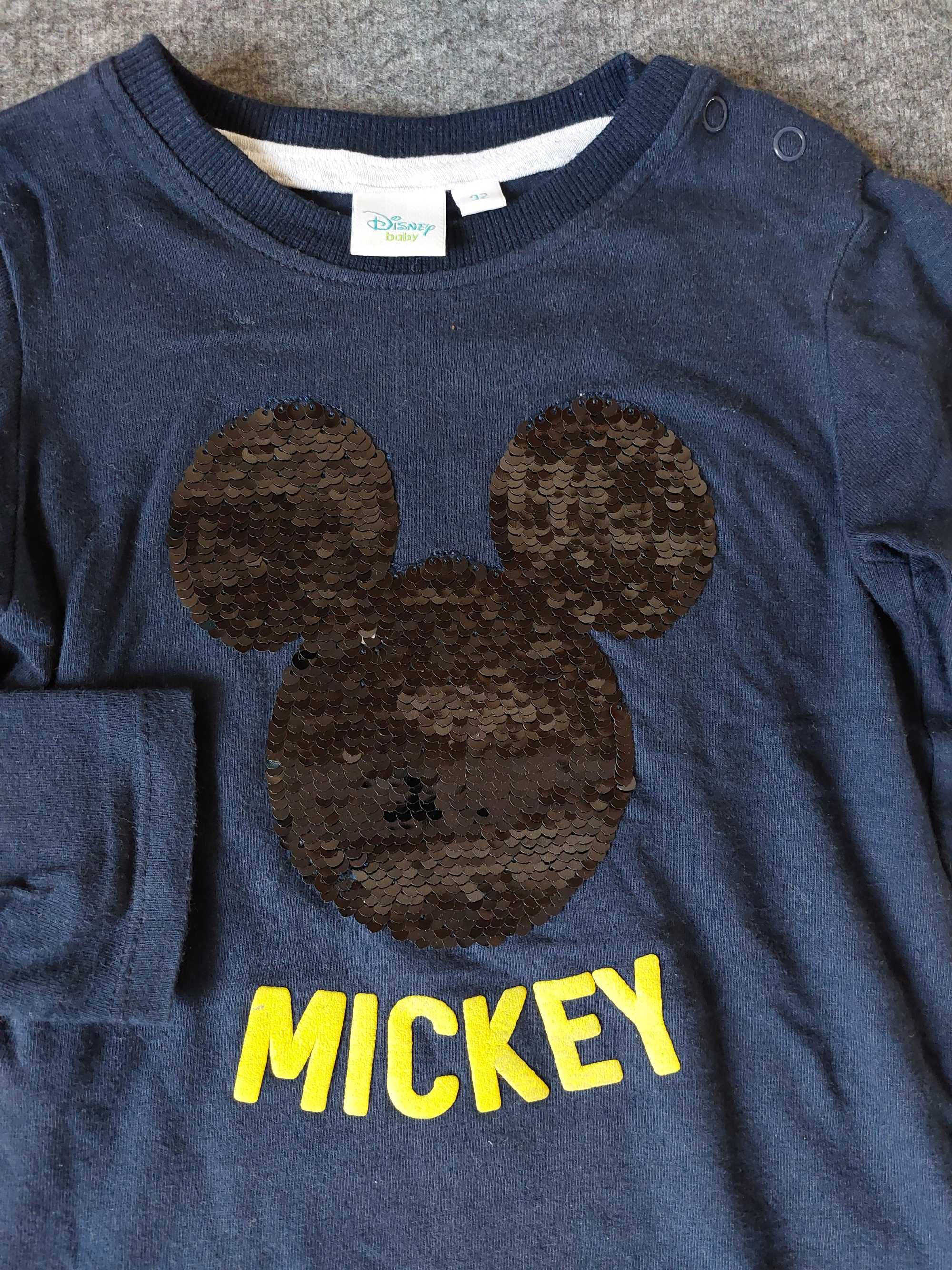 Bluzka długi rękaw Mickey r. 92