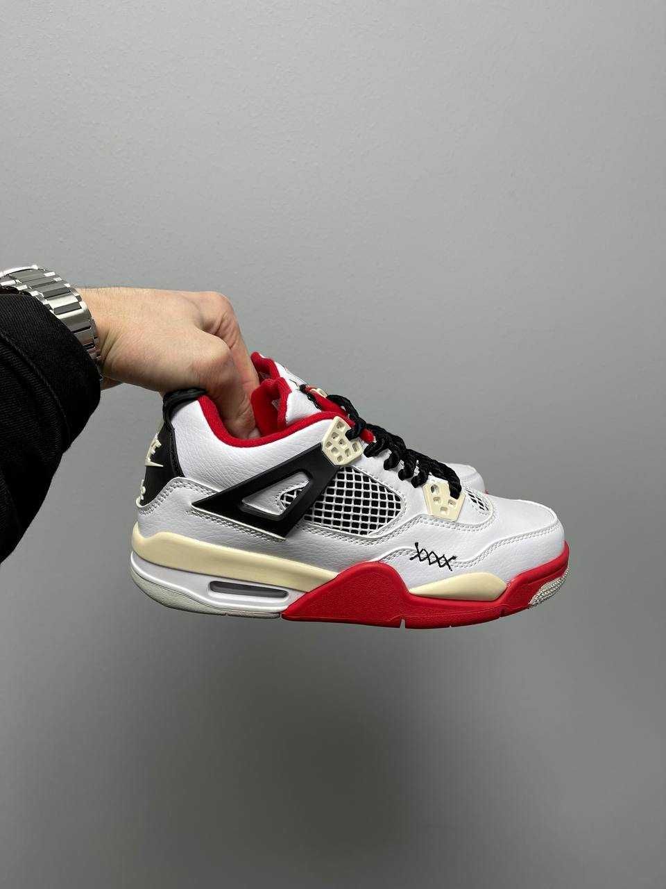 Жіночі кросівки Nike Air Jordan 4 Chunky Lace ‘White Red’