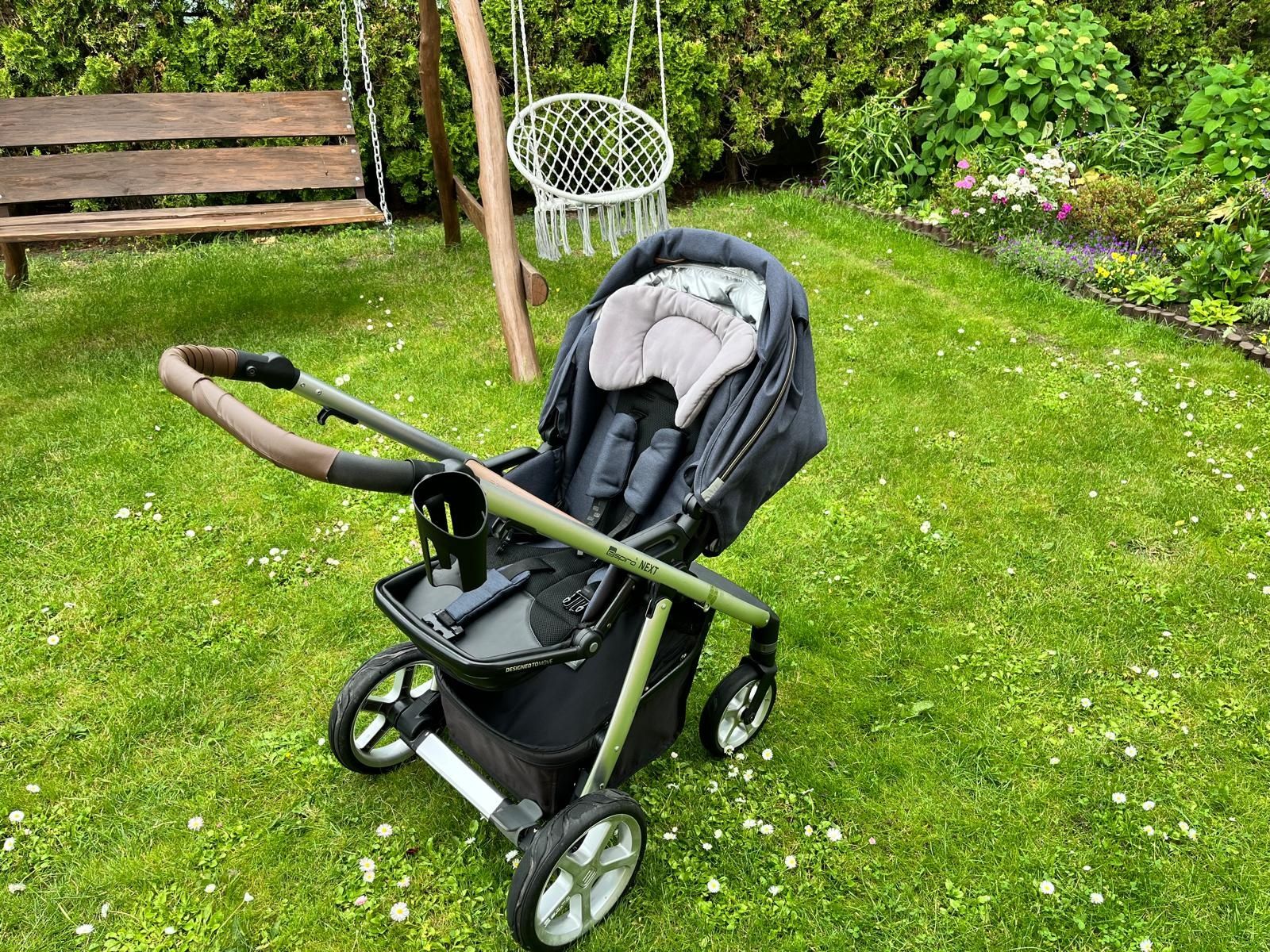 Wózek Espiro Next 2w1 + nosidełko Maxi Cosi z bazą Family fix