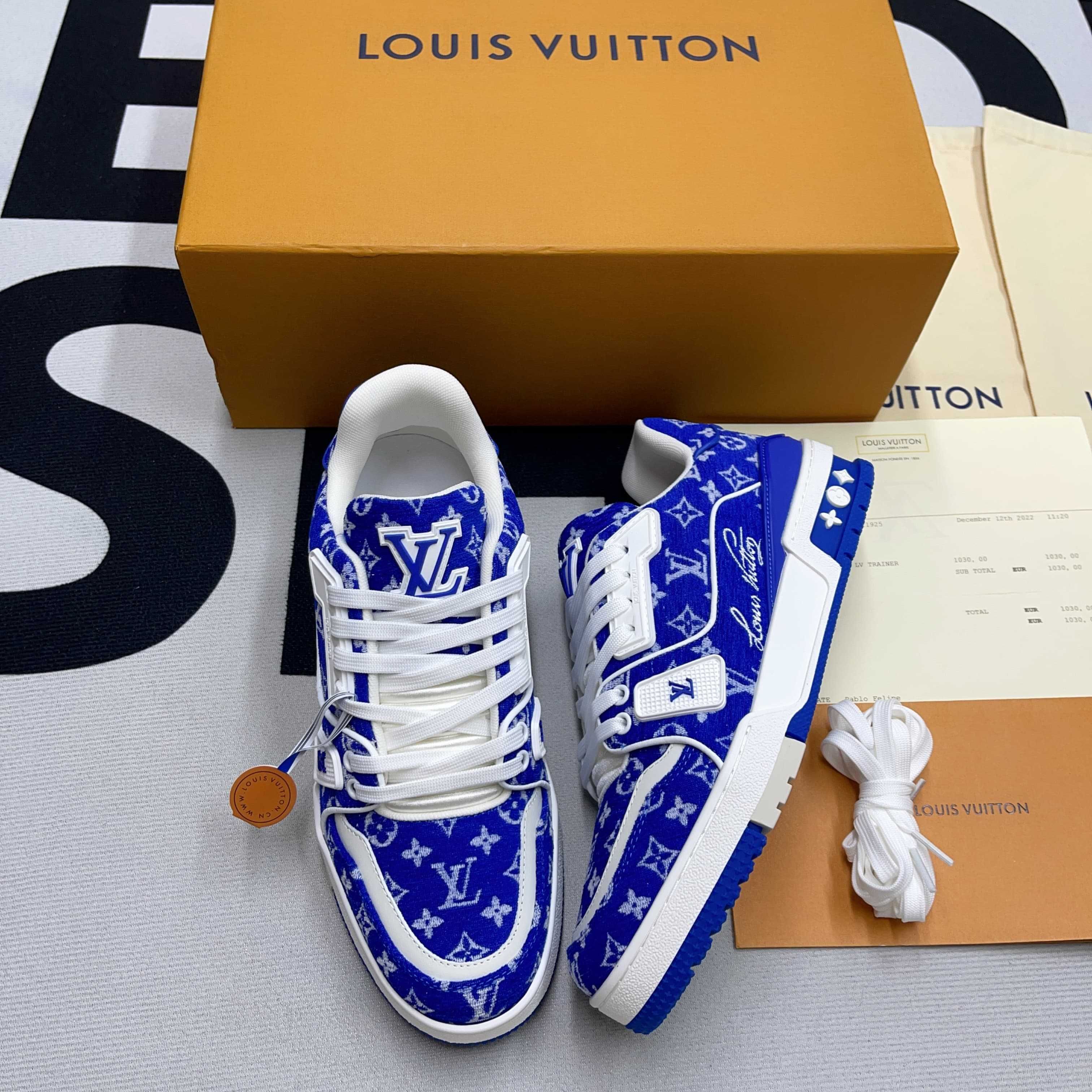 Buty Louis Vuitton LV Trainer Textile Blue (38-46)