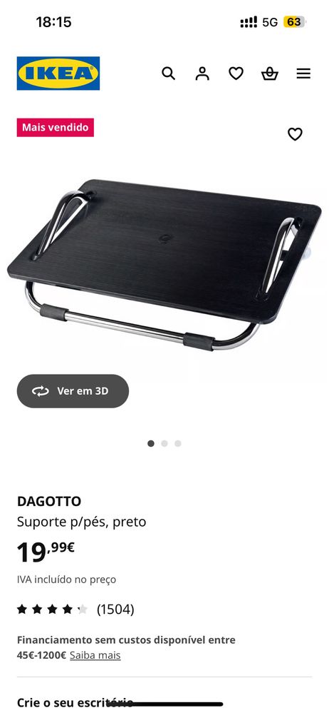 Apoio de pes - IKEA