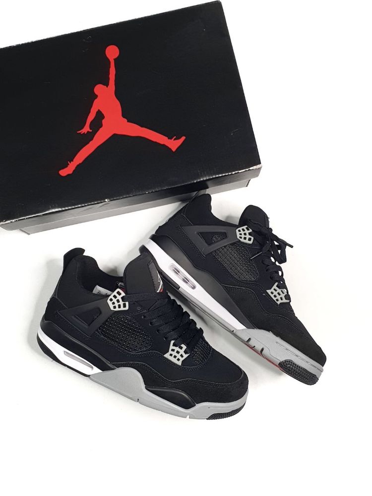 Buty Nike Air Jordan Retro 4 Black Canvas 40-45 męskie trampki