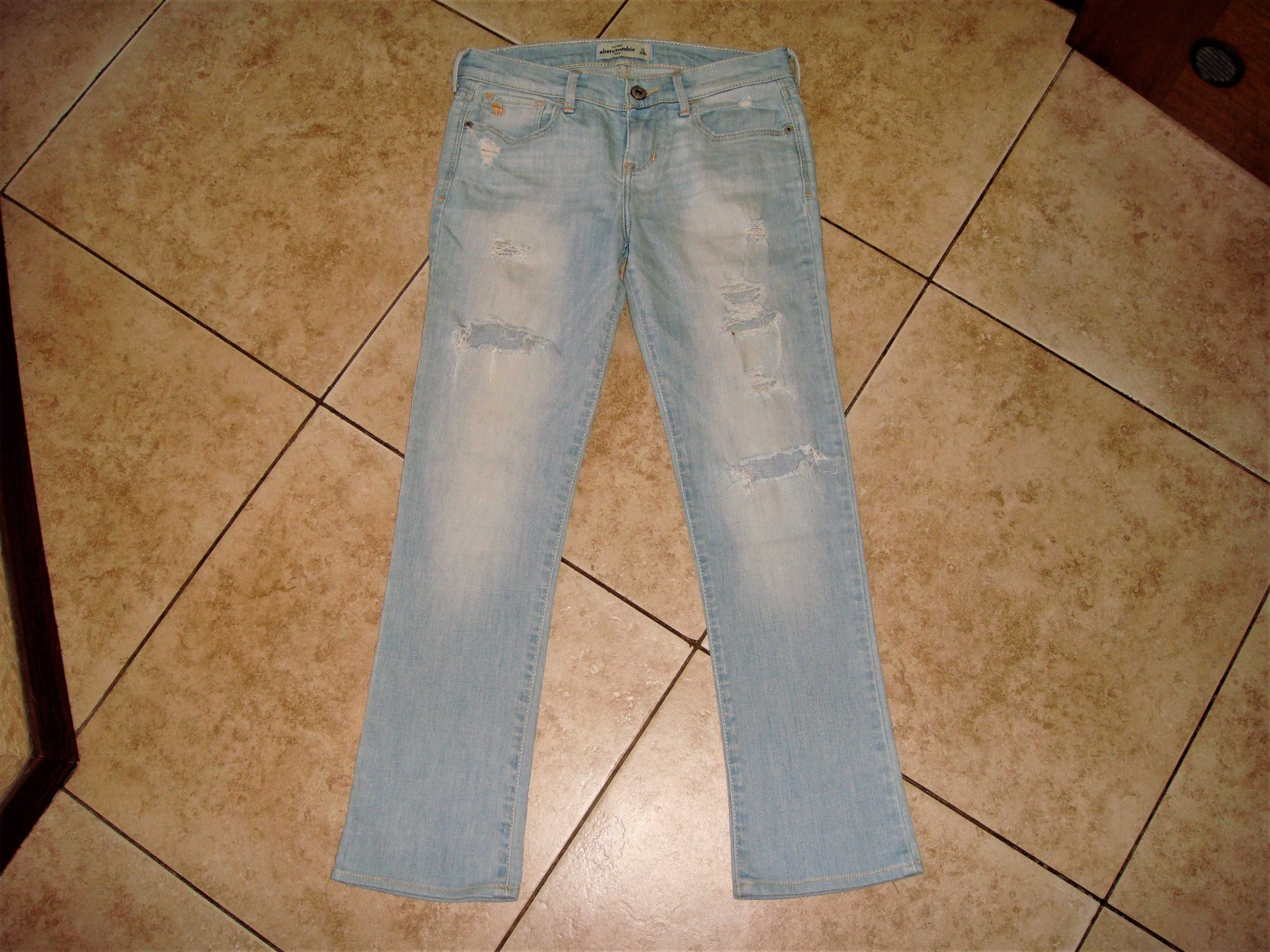 Детские летние светлые джинсы Abercrombie & Fitch 152 40/XS