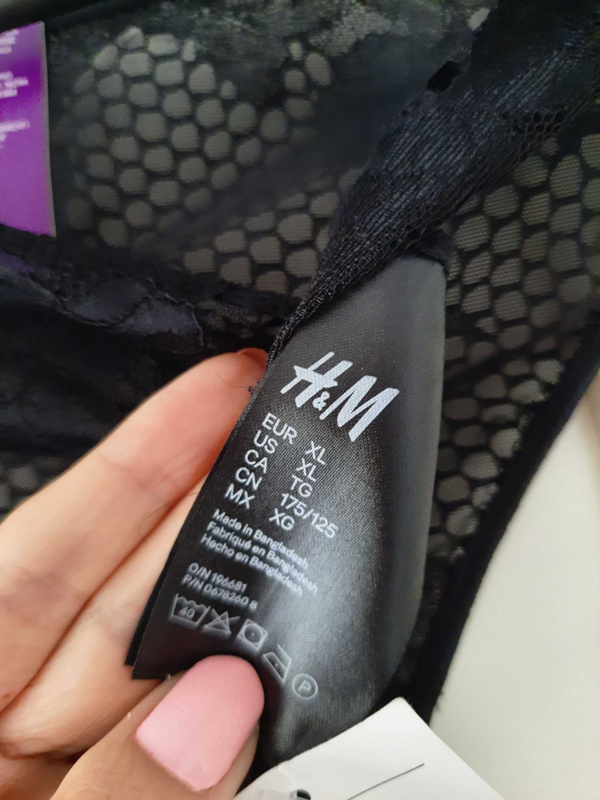 Nowe majtki# stringi H&M# czarne r. XL