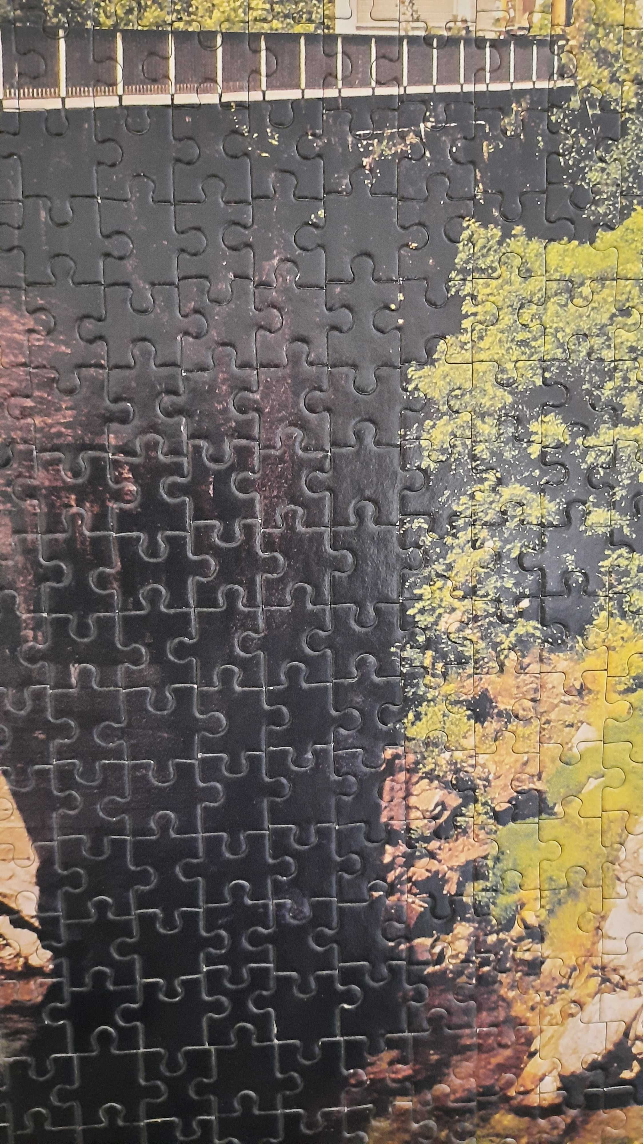 quadro puzzle grande caixilho em madeira
