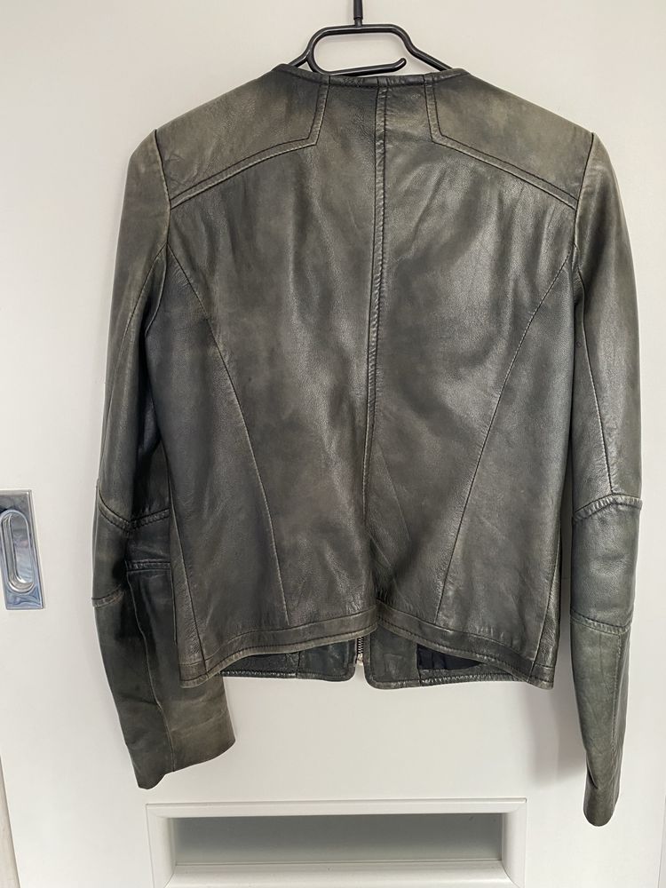 Kurtka skórzana damska Mango xs/s vintage