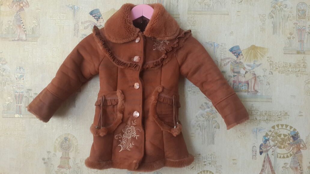 Зимняя дубленка / куртка для девочки