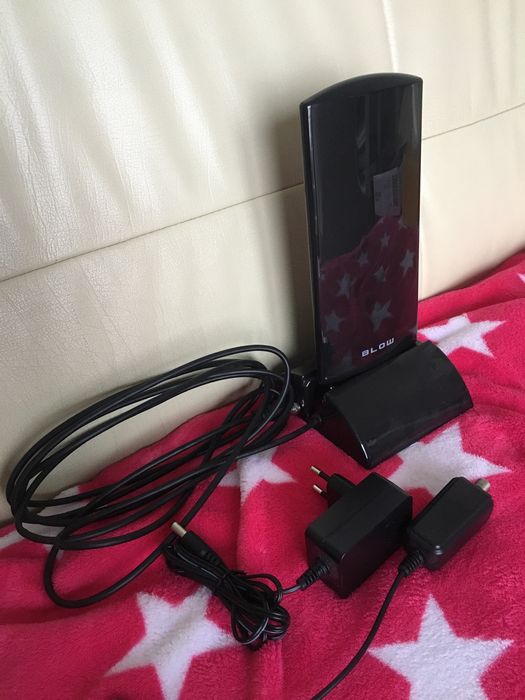 Antena aktywna DVB-T BLOW. Pokojowa. TV telewizyjna. TV 4K MUX-8 LTE.