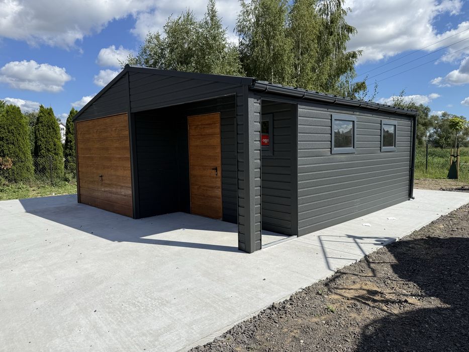 Garaz blaszany 6x6 6x5,8 profil zamkniety