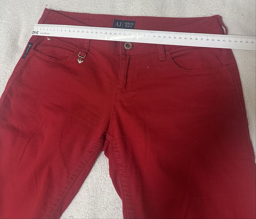 Spodnie Armani Jeans czerwone